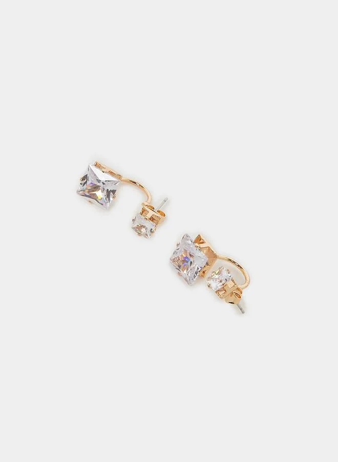 ستايلي أقراط مسمارية بكريستال زركونيا